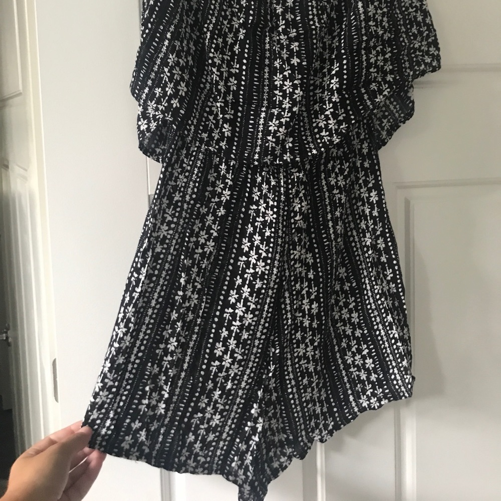 Free People Strapless Patterned Romper - image 3